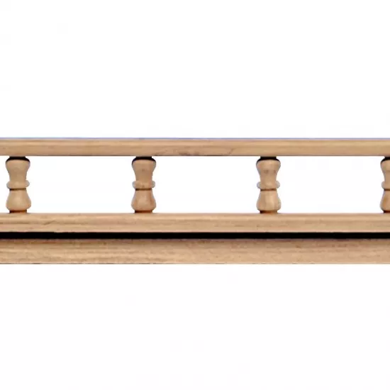 Teak Pinrails Ell-Type 152 x 9 x 2 cm