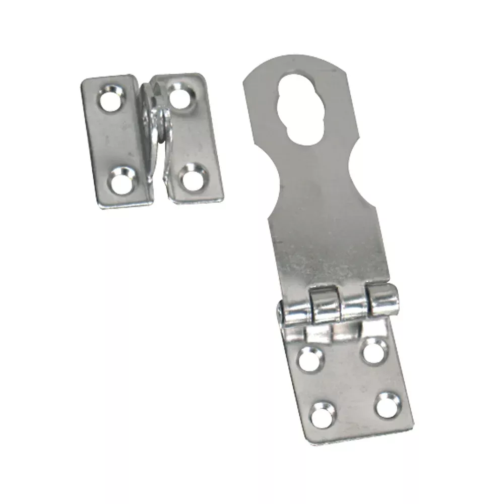 Whitecap Swivel Safety Hasp - CP/Brass - 1" x 3" [S-0579C]